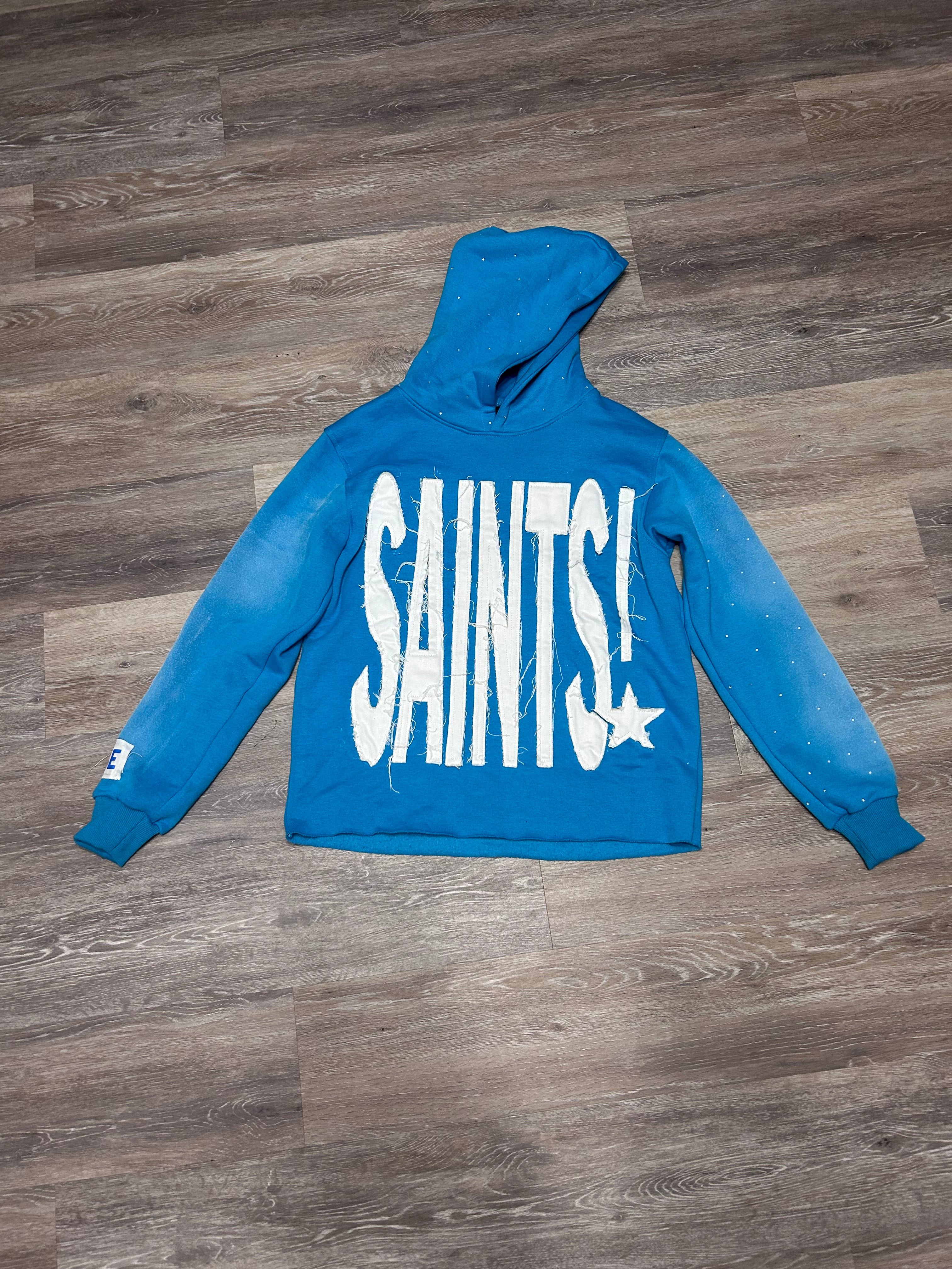 Kursed Profit “SAINTS” cropped hoodies